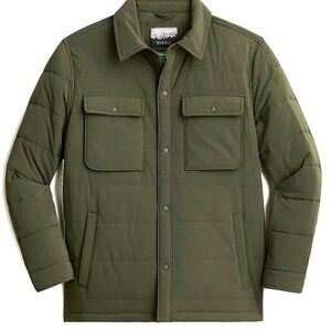J Crew Eco Nordic All Weather Designs Insulated Overshirt-Jacket